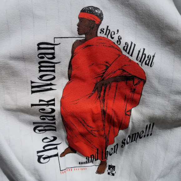 Vintage "The Black Woman, she's all that...and then some!!!" Sweatshirt - Picture 2 of 4
